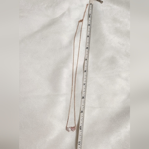 Two Hearts Rose Gold Necklace - Picture 4 of 5